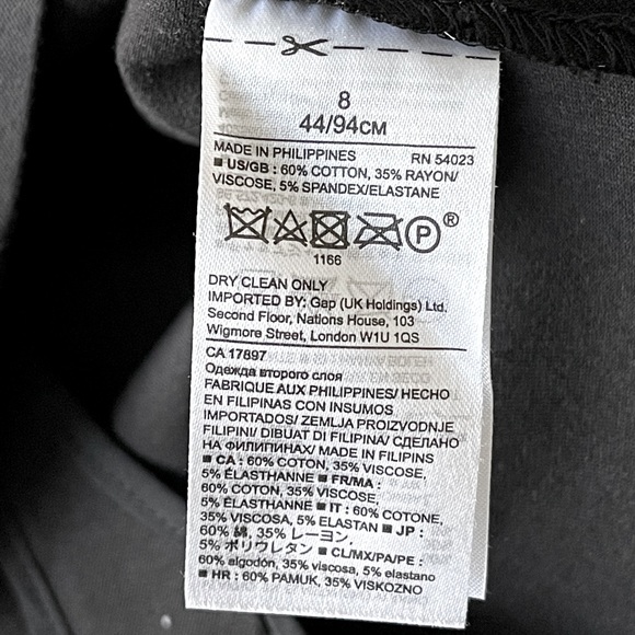 Banana Republic Black Stretch Pencil Skirt (size 8) - Picture 7 of 9